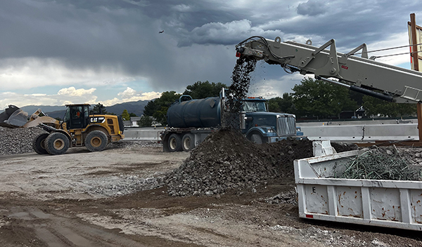 UDOT recycles old Bangerter Highway concrete to pave new interchanges