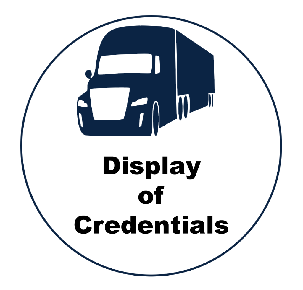 Link to Display of Credentials